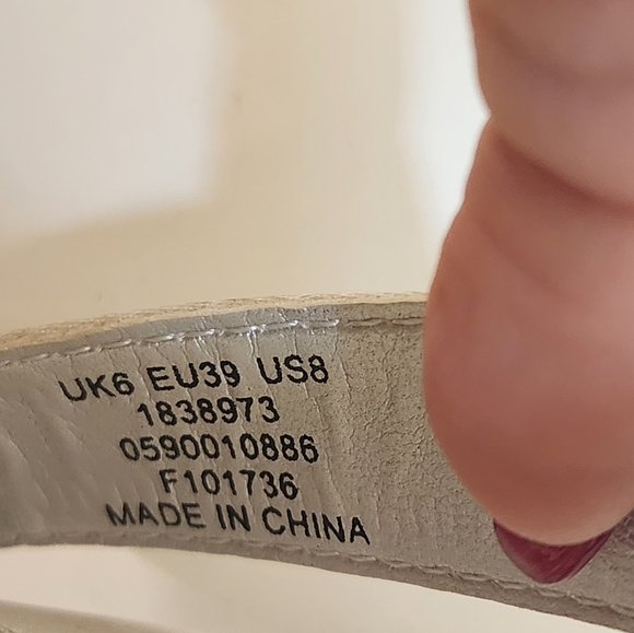 Asos White Satin Block heels Ankle Wrap sandals size 8 - Picture 11 of 14